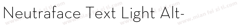 Neutraface Text Light Alt字体转换